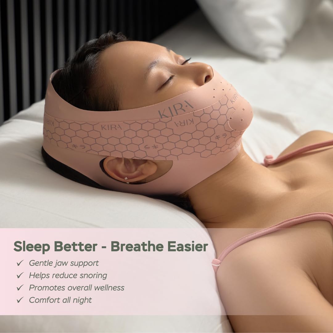 KIRA INTERNATIONAL, bandeau menton CPAP, utilisation compatible sans pression.