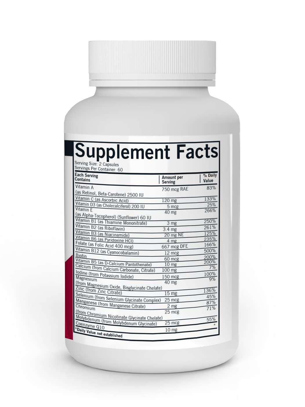 Boîte Kirkman Enfants Multivitamines: emballage pratique et format 120 gélules.