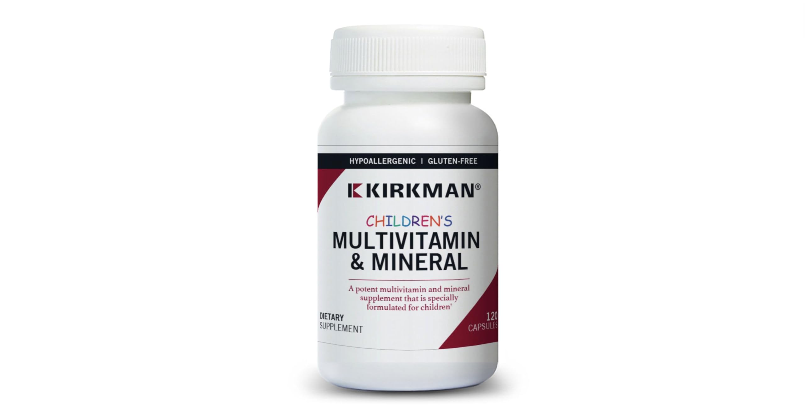 Kirkman Enfants Multivitamines Gélules: soutien nutritionnel quotidien pour la croissance et l'énergie.