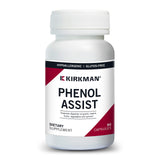 Kirkman Phenol Assist – bouteille avec capsules végétales, aide potentielle à la digestion des phénols.