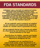 Produit hypoallergénique Kirkman Super Nu-Thera sans allergènes majeurs.