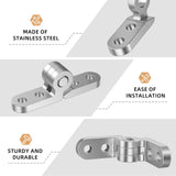 KishYa charnières universelles acier inox, compatibilité avec diverses montures.
