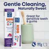 Kiss My Face dentifrice enfant texture mousse légère pour un brossage efficace