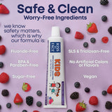 Kiss My Face dentifrice sans fluorure protège les dents des enfants en douceur