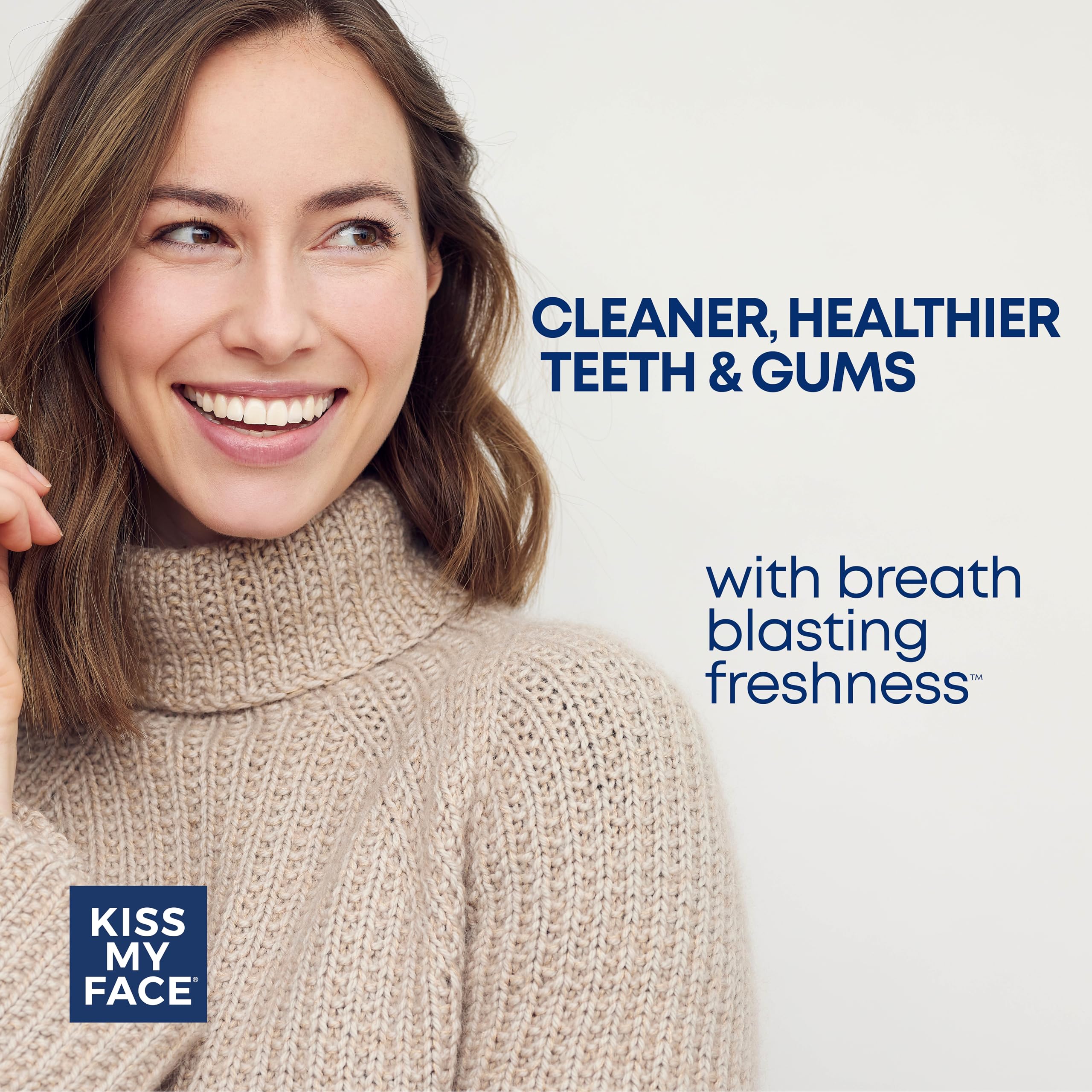 Dentifrice Kiss My Face Sensitive avec huile arbre a the et aloe, douceur sensorielle