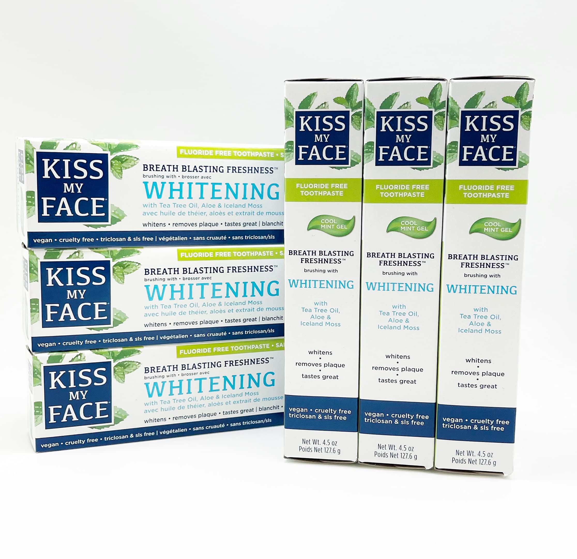 Kiss My Face dentifrice naturel aloès et xylitol, douceur et propreté.