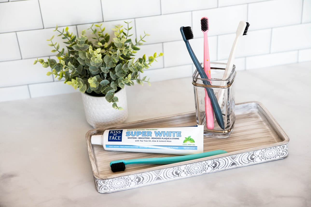 Kiss My Face dentifrice triple action sans fluor, soin doux.