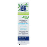 Kiss My Face Super White Gel dentifrice menthe fraîche pour une fraîcheur durable.