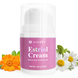 Kissbea crème estrogen bioidentique — bouteille pour hydratation intime durable.