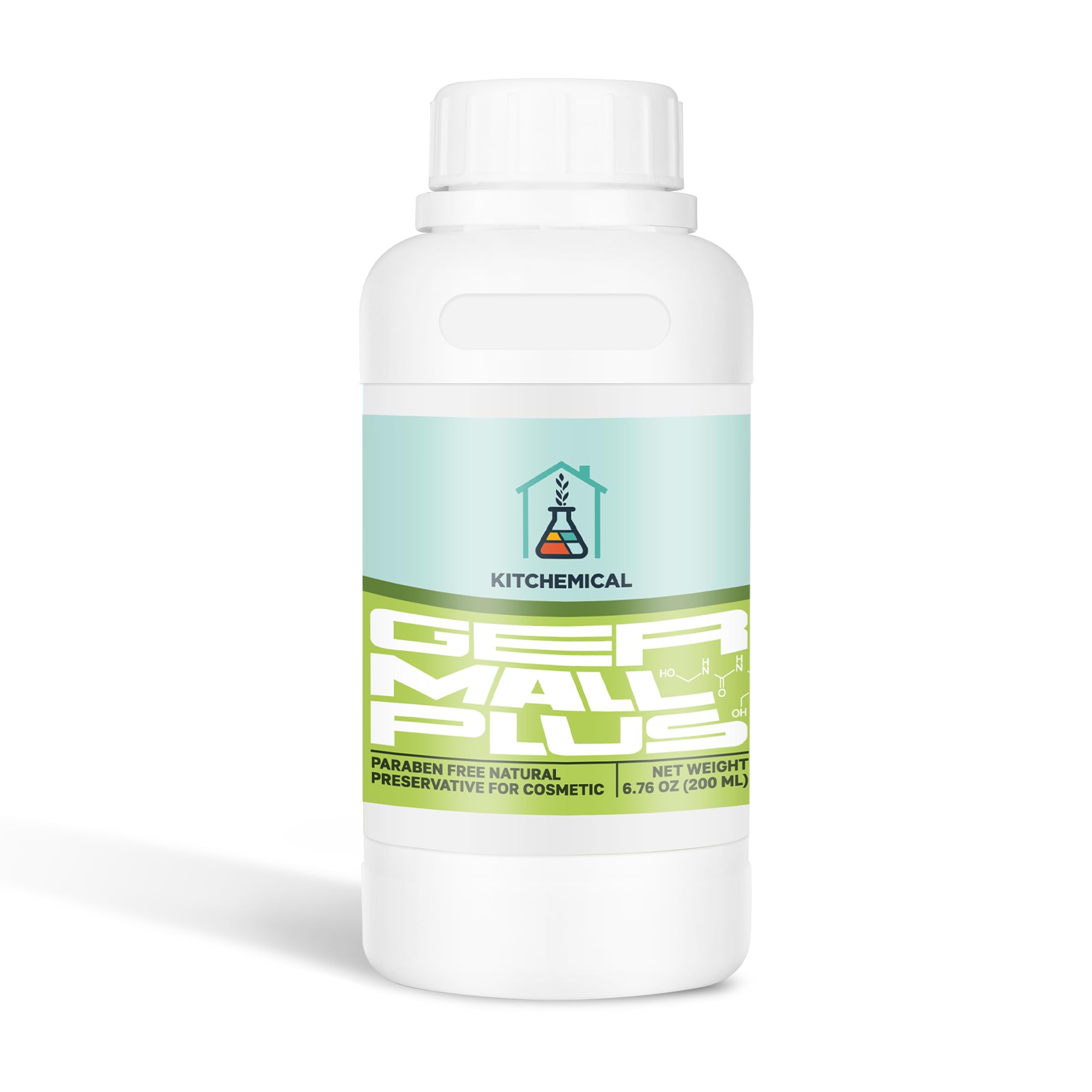 Kitchemical Germall Plus, bouteille 200 ml vue avant, préserve la fraîcheur des cosmétiques.