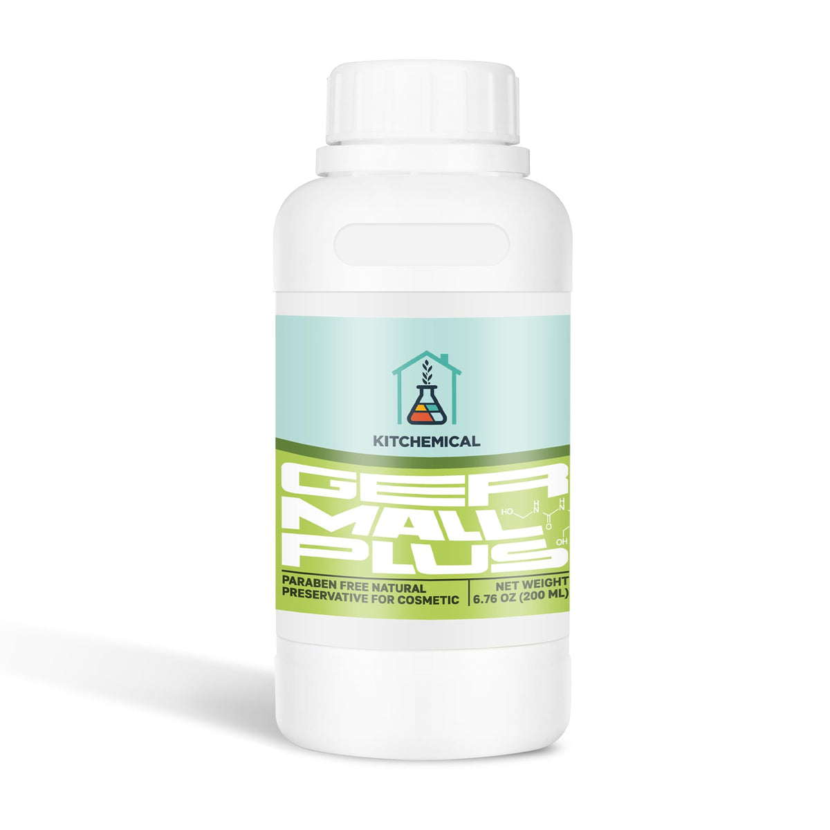 Kitchemical Germall Plus, bouteille 200 ml vue avant, préserve la fraîcheur des cosmétiques.
