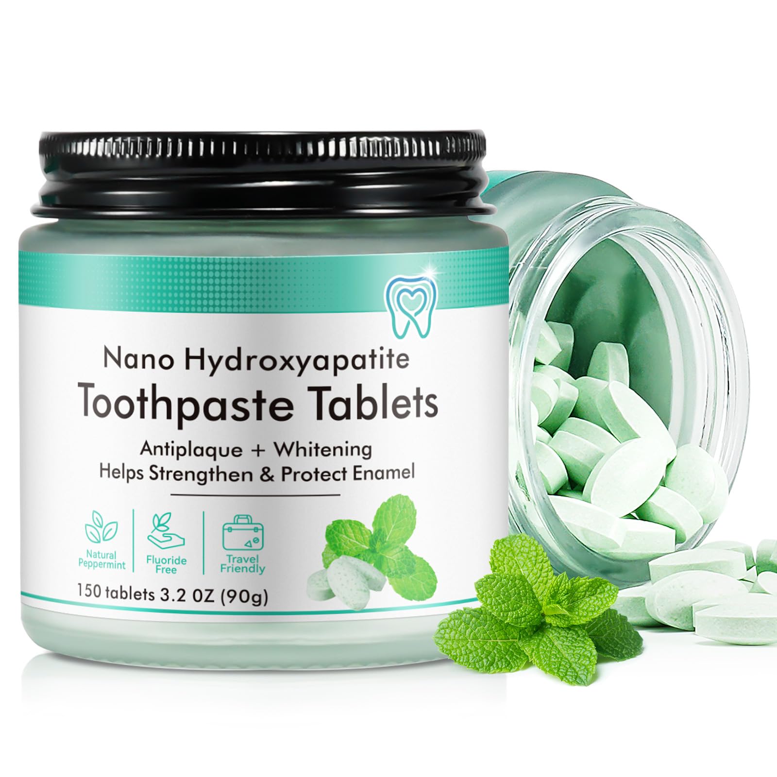 KITNOBLIS tablettes dentifrice hydroxyapatite pour reminéralisation et blancheur