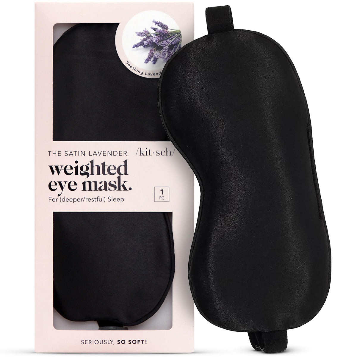 Masque de sommeil lesté Kitsch avec lavande pour détente nocturne