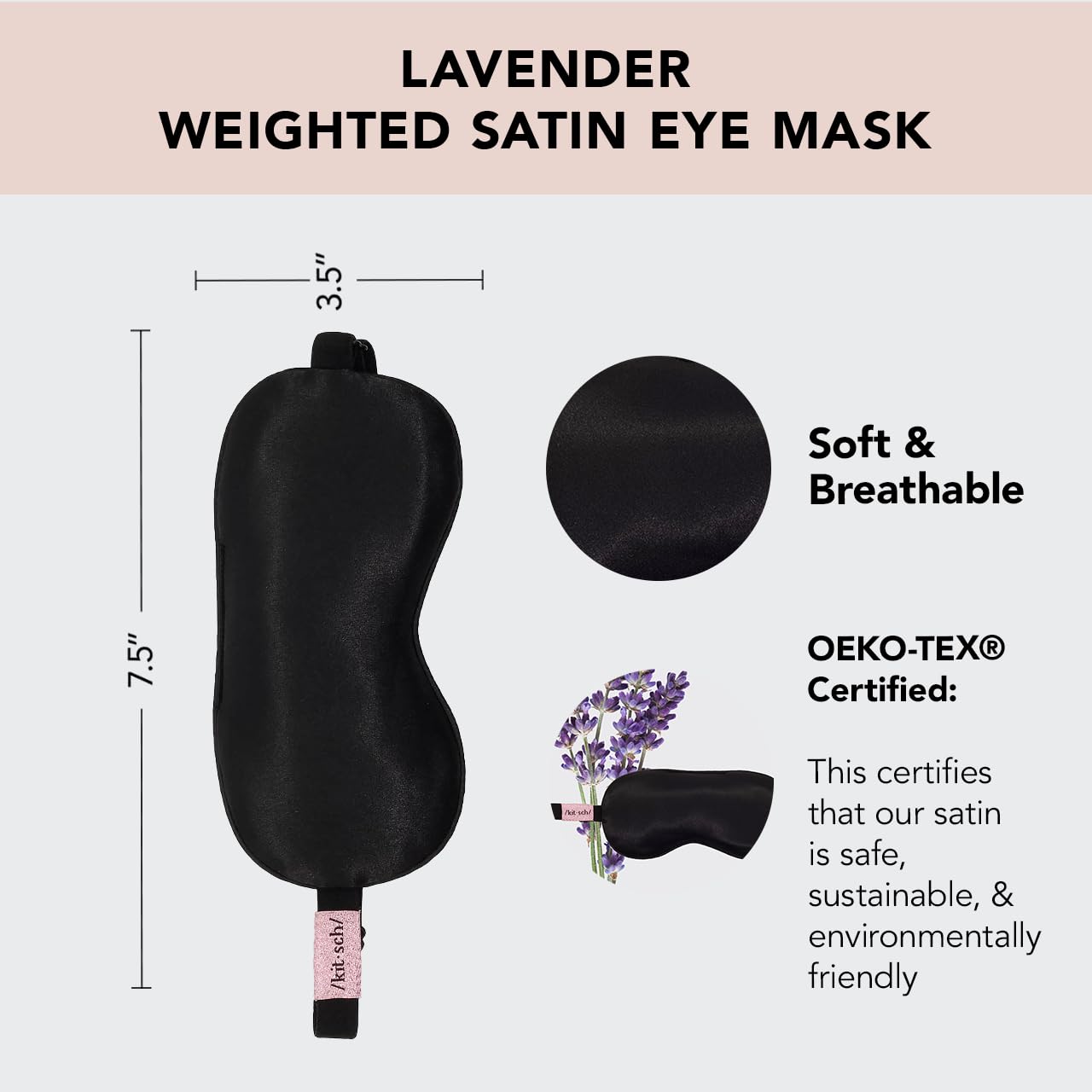 Masque Kitsch satin doux pour un blocage lumineux confortable