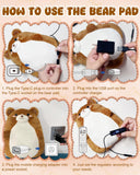 Kivdes Ours Chauffant USB, longueur de cordon 2 m facilitant le placement.