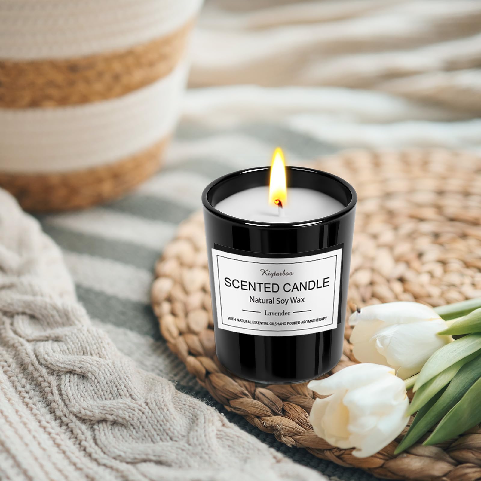 Bougies KIYTARBOO arômes fruits et fleurs pour intérieur