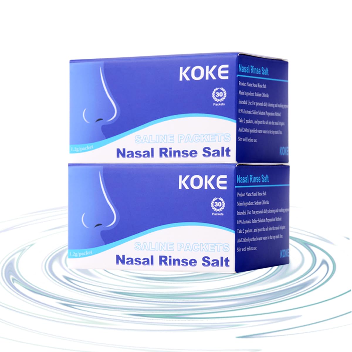 KKEOKE sachets-saline pour lavage nasal: douceur et facilité d'utilisation.