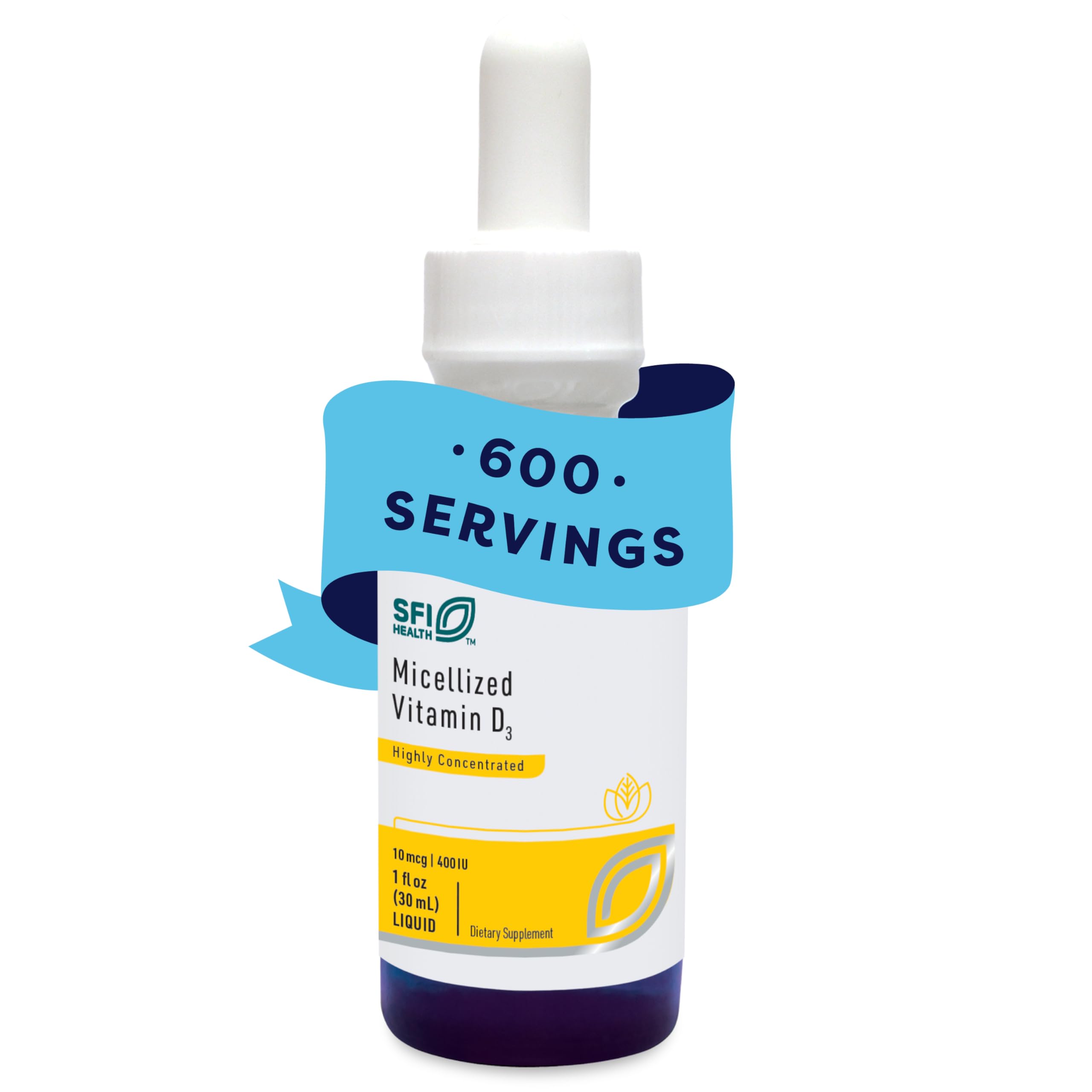 Bouteille Klaire Labs SFI Health D3 micellisée, méthode pratique.