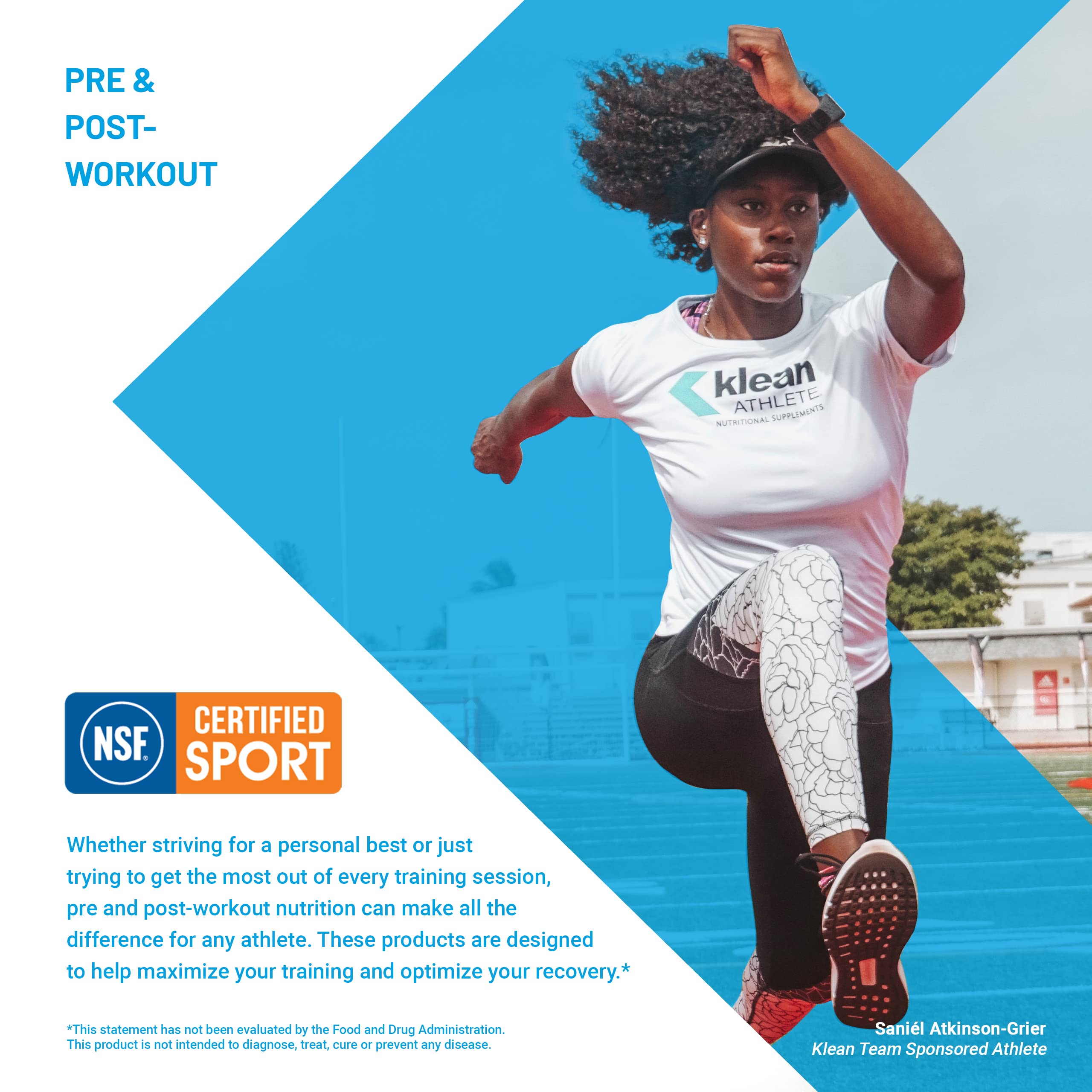 Klean Athlete Joint & Muscle, utilisateur sportif en entraînement illustrant le soutien quotidien.