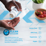 Klean Athlete Klean Magnesium, capsules végétariennes faciles à avaler pour soutenir les muscles.