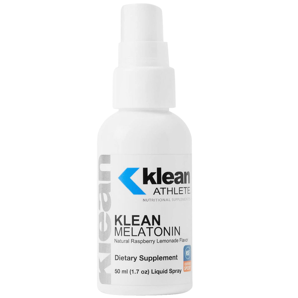 Klean Athlete Melatonin spray framboise citron, soutien potentiel au cycle sommeil-éveil et goût agréable.