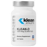 Klean-D: bouteille vitamine D3 5000 UI, potentiel soutien immunitaire.