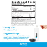 Doseur mesurant la boisson Klean Hydration pour dosage précis.