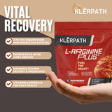Klerpath L-Arginine Plus, mélange-framboise, dosage simple et pratique.