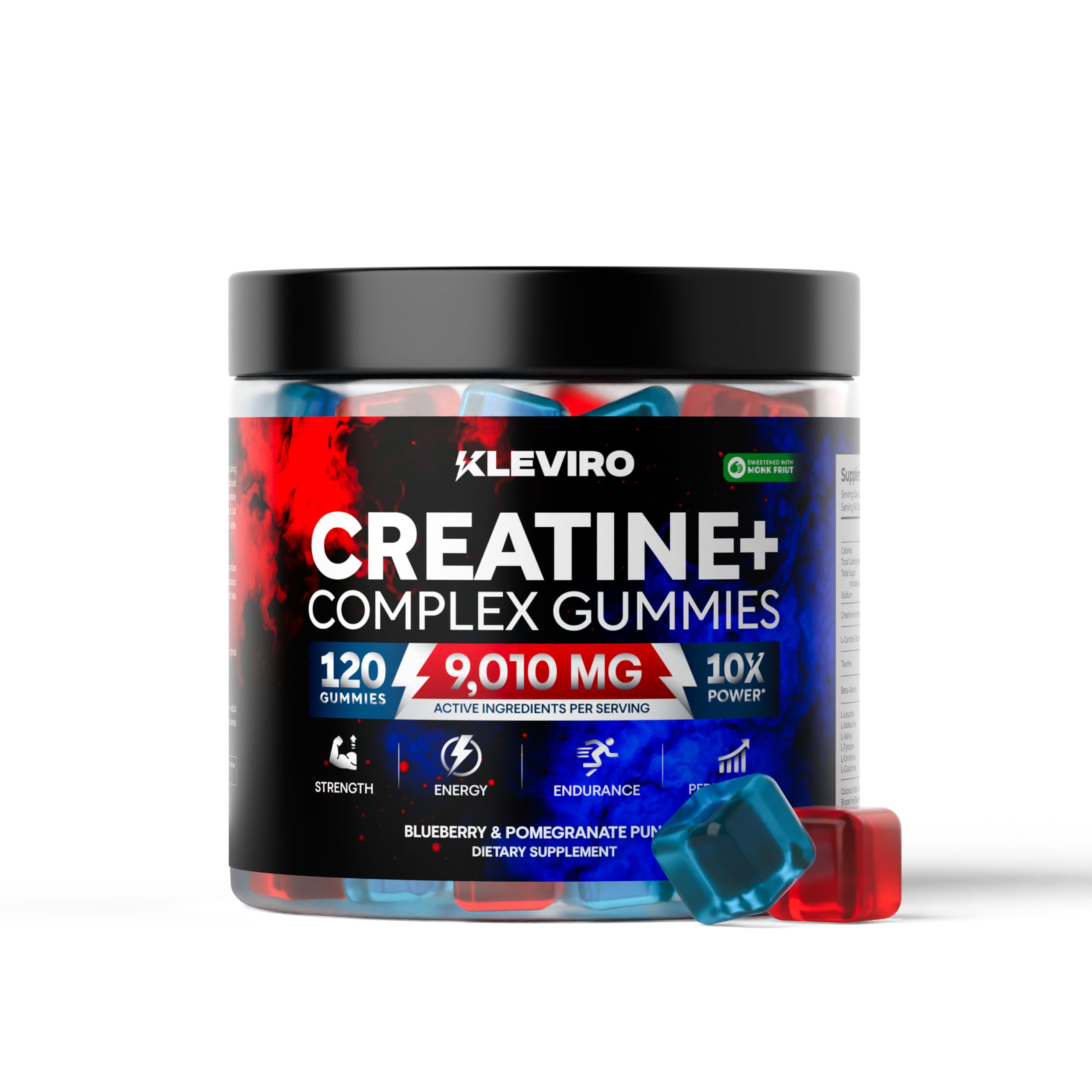 Dosage quotidien recommandé, format pratique par KLEVIRO Creatine Gummies
