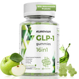 Klinovium GLP-1 gommes — bouteille versant les gommes, pratique pour la routine quotidienne.