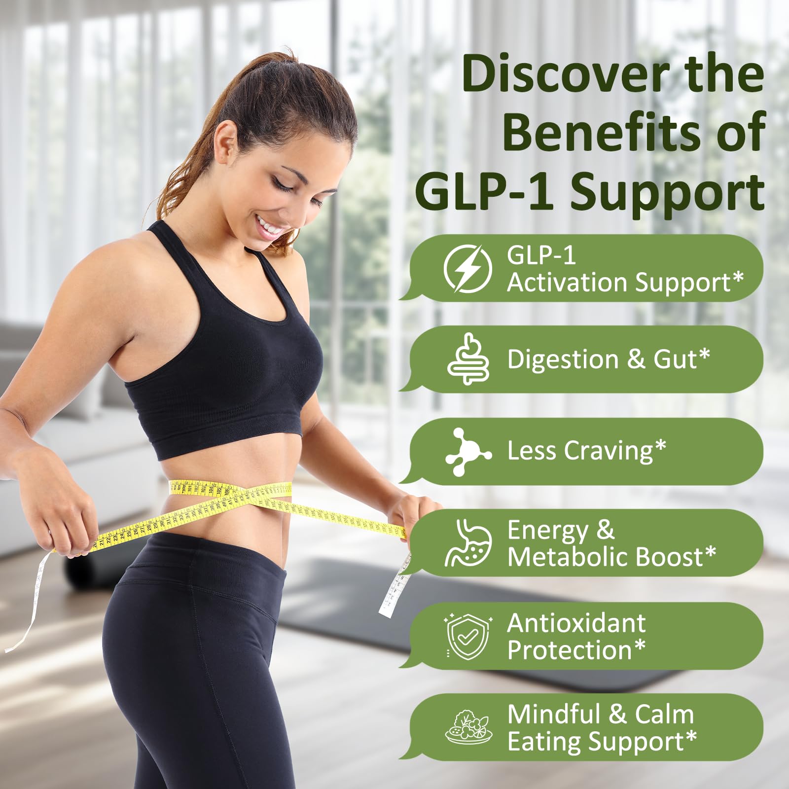 Klinovium GLP-1 gommes — emballage clair affichant la formule sans sucre.