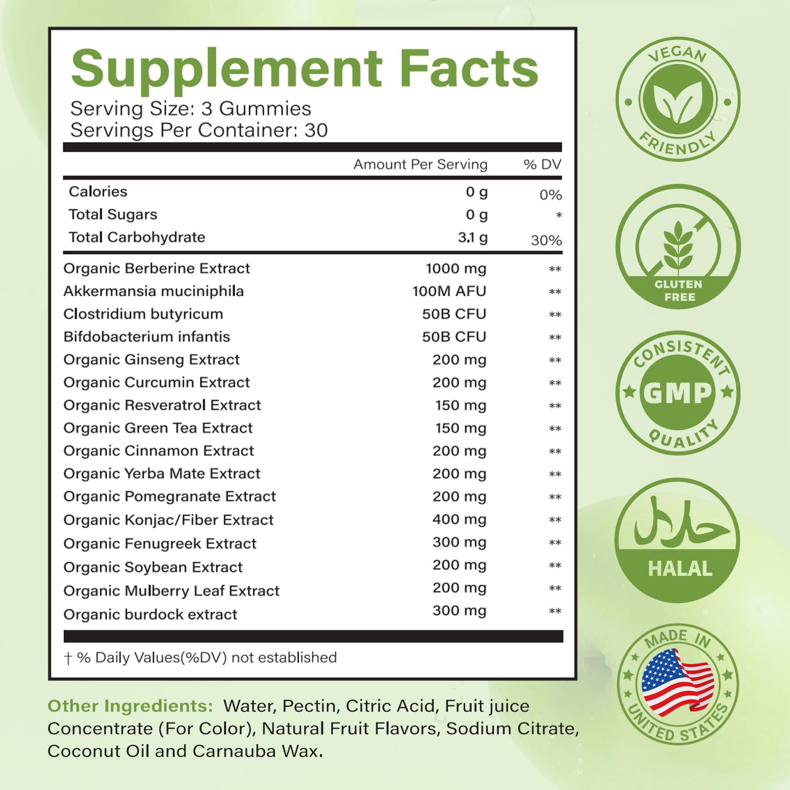 Klinovium GLP-1 gommes — goût agréable et texture douce, sans gluten.