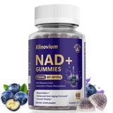 Klinovium NAD Gummies dans la bouteille; soutien potentiel à l'énergie quotidienne.