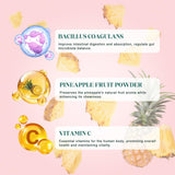KLKIT Gommes Équilibre Féminin goût ananas doux, plaisir quotidien sans eau