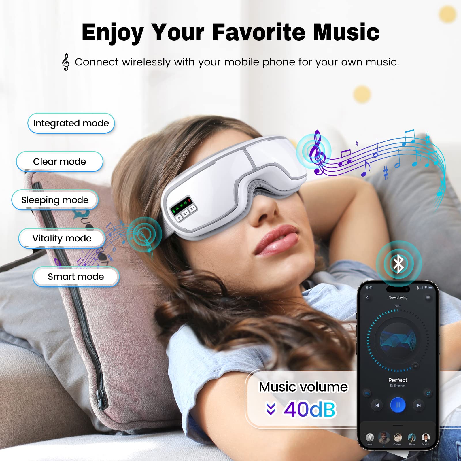 Klobela Eye Massager portable avec bandeau ajustable pour tous.