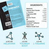 Ingrédients naturels Klova, dont la mélatonine et la valériane.