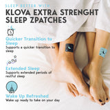 Patch posé sur la peau, zone sans poils, pour un repos régulier.