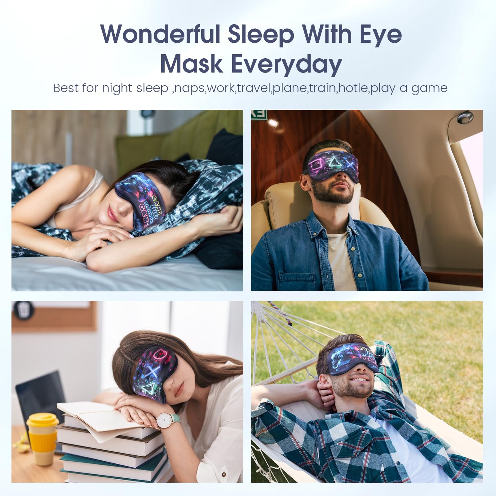 knIykmr masque sommeil utilisation voyage et maison pour concentration