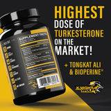 Gelules Turkesterone KNIGHT WOLF SUPPS, absorption facilitée pour optimiser l entraînement.
