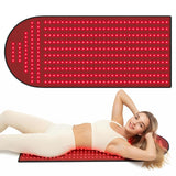 Knocoka tapis lumière rouge avec dôme ergonomique, idéal pour le cou et les épaules.
