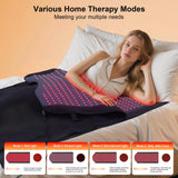 Knocoka Tapis Lumière Rouge, DELs 660 et 850 visibles, soutien potentiel pour récupération sportive.