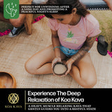 Préparation chaude de Koa Kava infusion fumante et apaisante