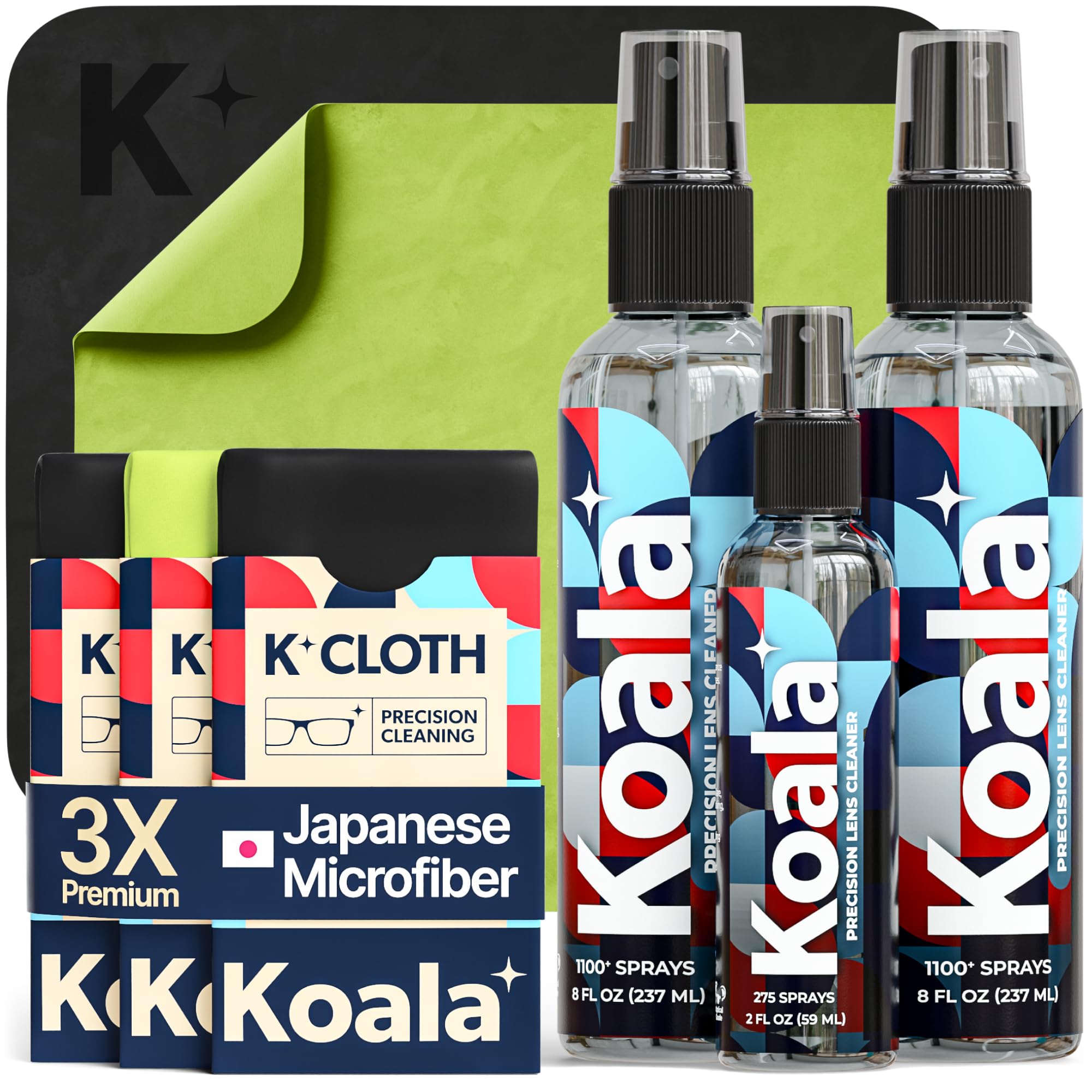 Koala Lifestyle bouteille nettoyante lunettes 8oz, nettoyage sans traces