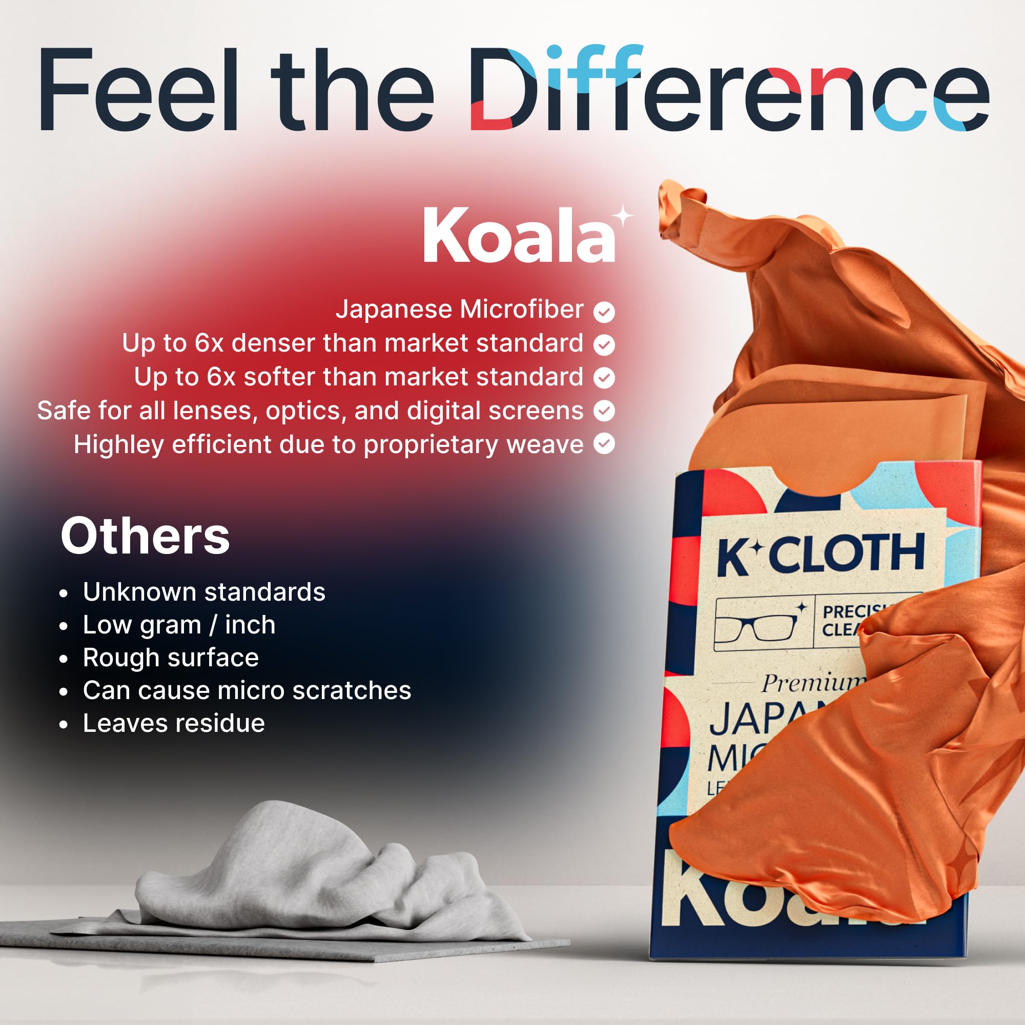 Chiffon Koala – nettoyage dispositifs AR/VR, surfaces sensibles sans résidu.