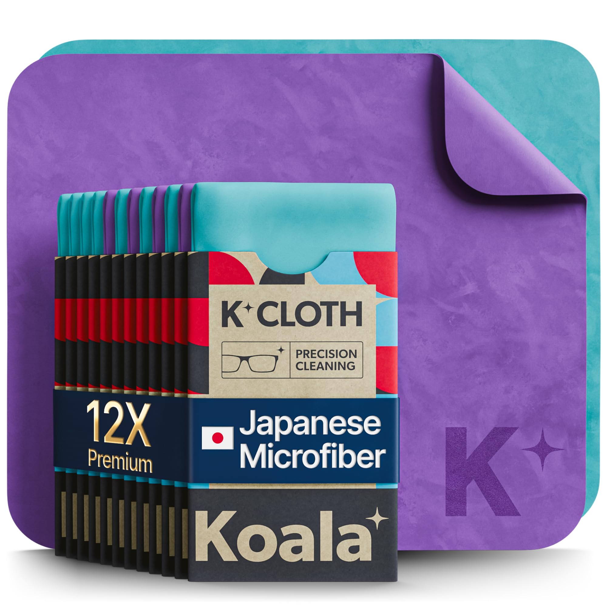 Chiffon Koala nettoie lentilles et lunettes grâce à sa microfibre japonaise sans traces