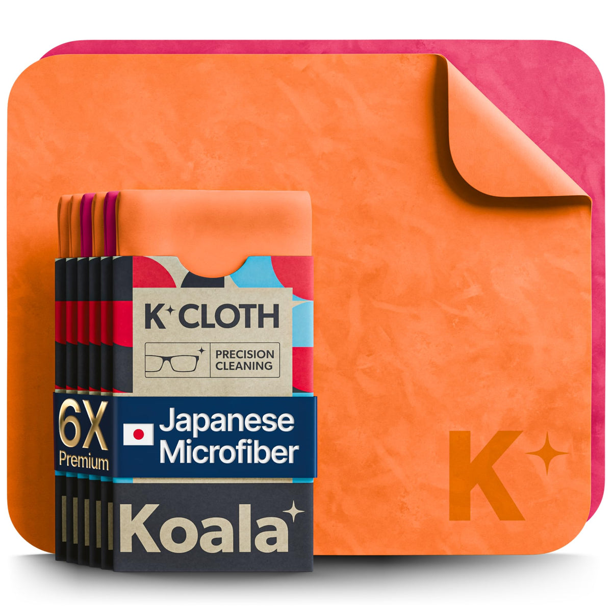 Chiffon Koala – nettoyage lentilles avec microfibre japonaise, pour lunettes parfaitement propres.
