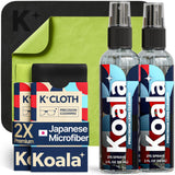 Koala Lunettes: flacon nettoyant en gros plan pour des verres sans traces.