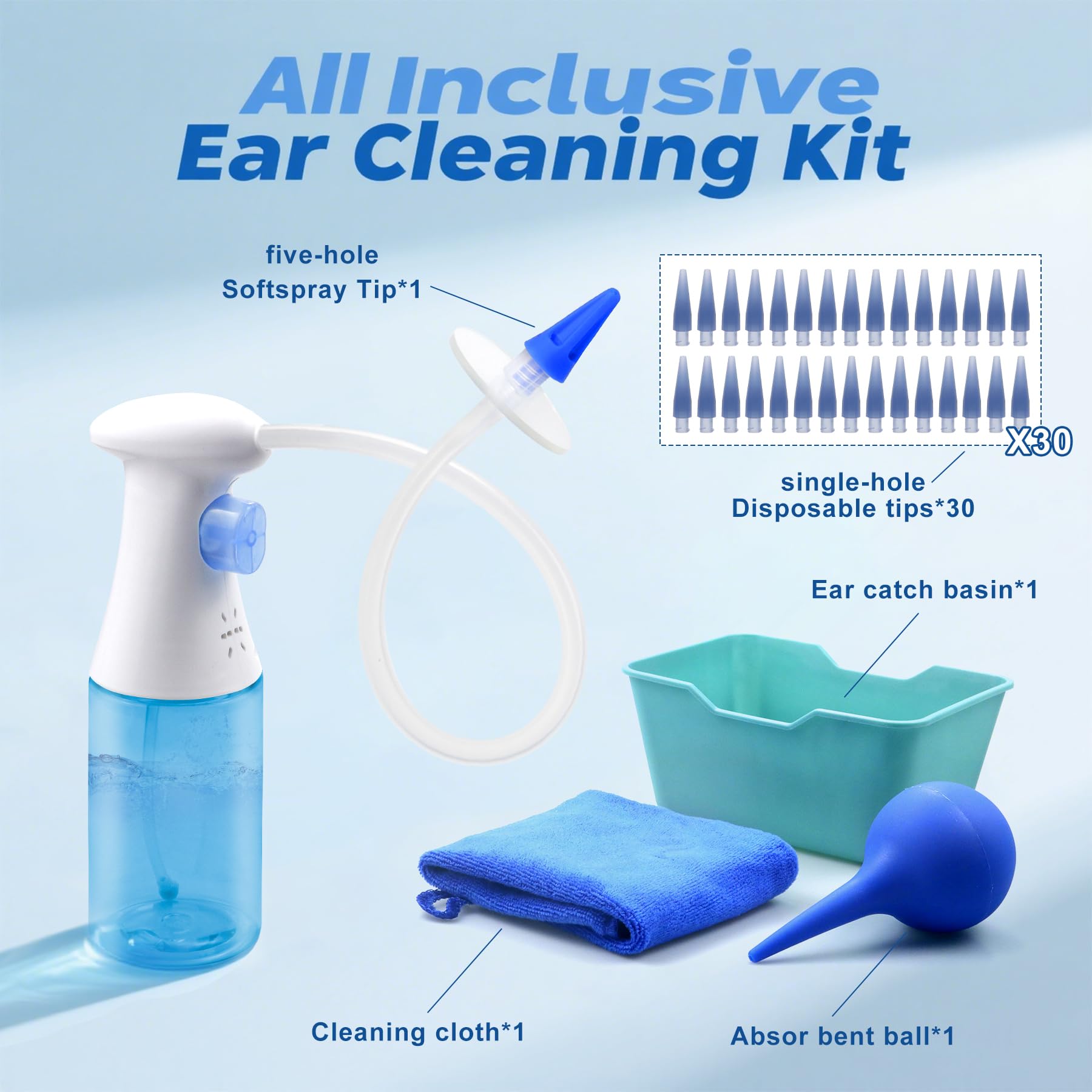 KOHUIPU embout silicone doux 5 trous, nettoie en douceur sans irritations.