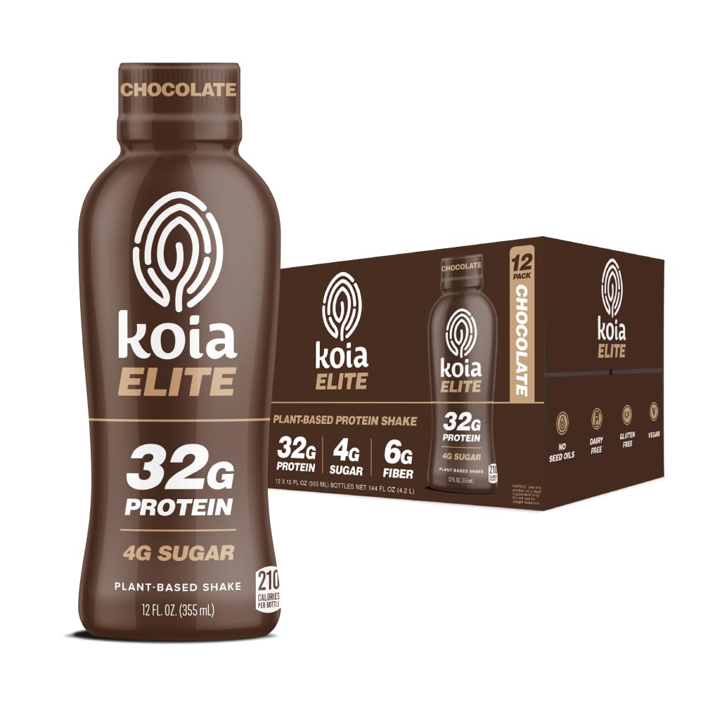 Koia Elite: shake protéiné végétal chocolat pour vos objectifs nutritionnels quotidiens.