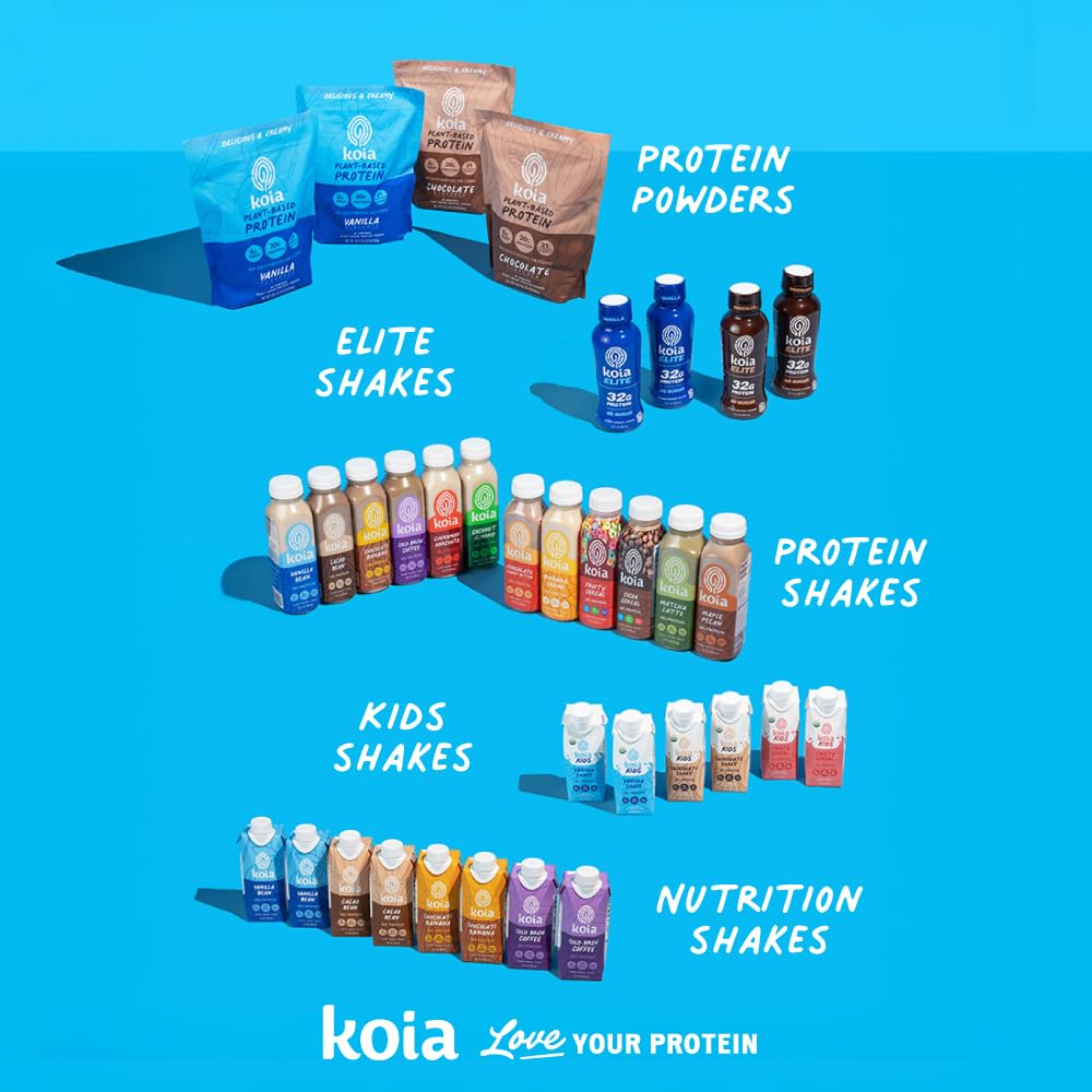 Koia Elite: emballage pratique et économique, lot de 12 bouteilles chocolat.